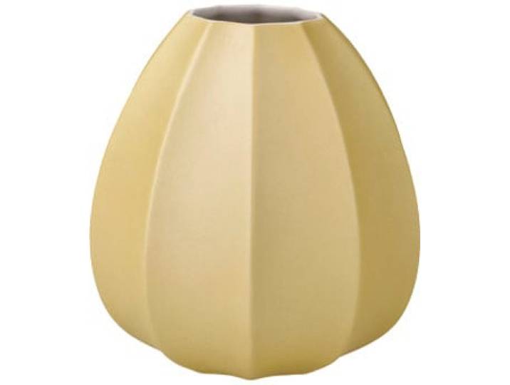 Tischvase KAISER PORZELLAN Concave , beige (champagnerfarben), H:16cm Ø:14,5cm, Biskuitporzellan, Vasen, Tischvase, Vase aus Biskuit-Porzellan, im zeitlosen Design, Höhe ca. 16 cm