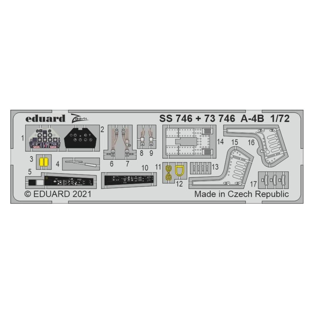 Eduard A-4B 1/72 for FUJIMI / HOBBY 2000 (SS746)