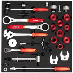 Unior SET2-2600AC Werkzeugset, 28-tlg., SOS-Modul breit, 562x570mm