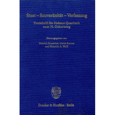 Staat - Souveränität - Verfassung., Gebundene Ausgabe von , Duncker & Humblot, 978-3-428-09623-7