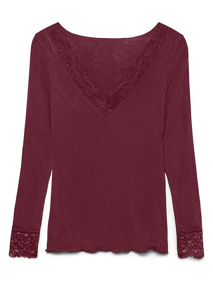Vero Moda Bluse in Bordeaux - S