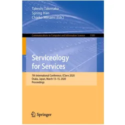 Serviceology for Services, Fachbücher von Takeshi Takenaka, Chieko Minami, Spring Han