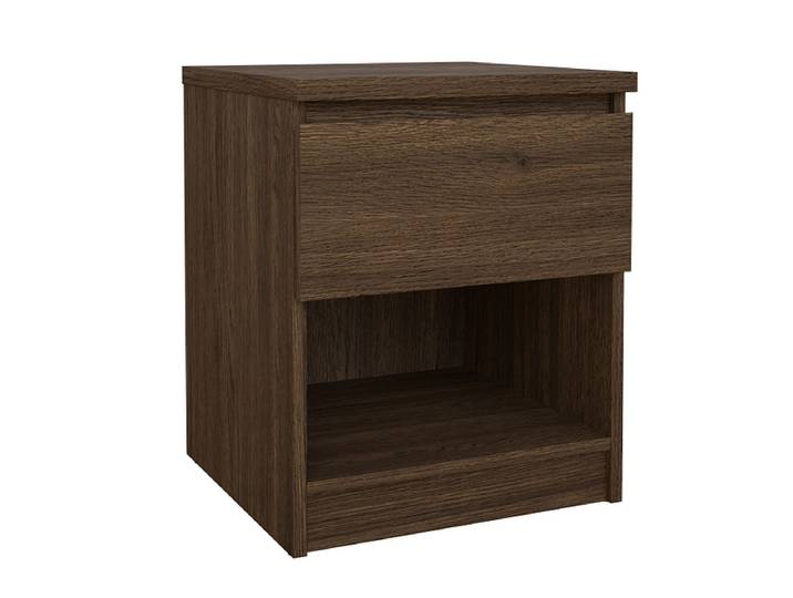 Nachttisch NAIA 1 Schublade 40x40.4x49.5cm nussbaum matt