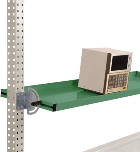 Manuflex AS1713.6011 Neigbare Ablagekonsole für PACKPOOL Packtische, Nutztiefe 195 mm. Für Tischbreite 1750mm