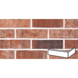 Klinker Klinker Fassadenecke gemischt Streifen 7,1x24x11,5 cm Relief RBRIST