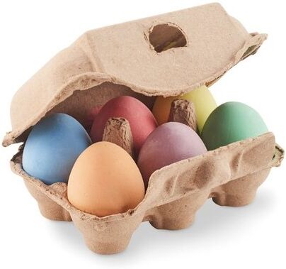 Craies cadeau entreprise en boîte à œufs TAMAGO craie beige