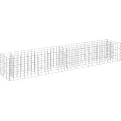 vidaXL Gabionen-Hochbeet Verzinkter Stahl 180×30×30 cm