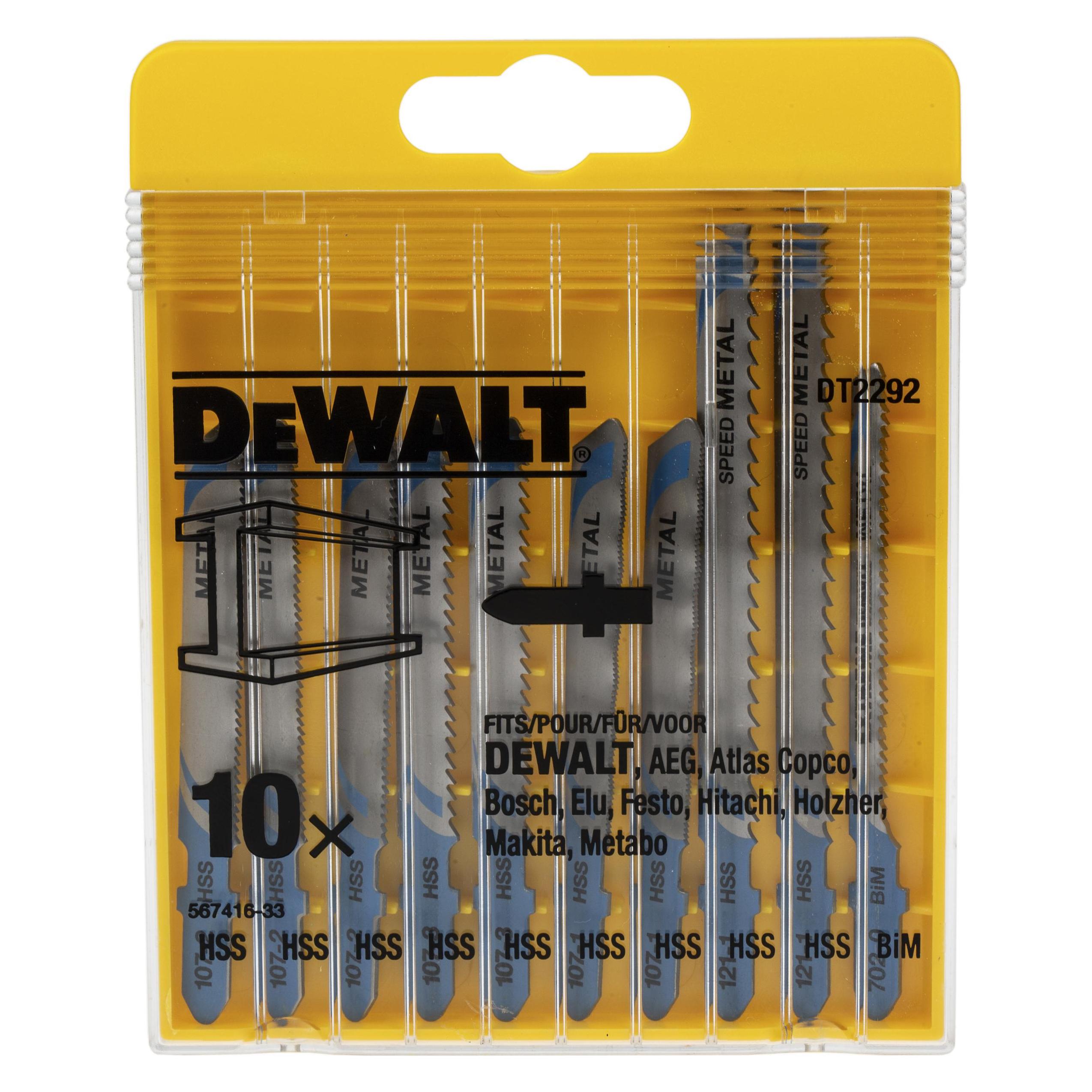 DeWalt Sägeblatt für Stichsägen Metall 10-Teile (DT2292-QZ)