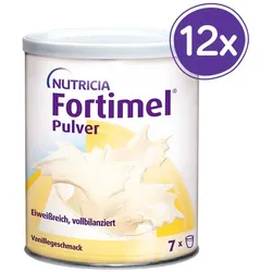Fortimel Pulver Aufbaunahrung Vanille  12X335 g Pulver