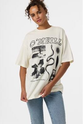 O'Neill s Tropic Meltdown Oversized T-Shirt in Tofu, Size XS