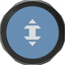 ABB MP9-1198 Drucktaster blau "Doppelpfeil", flach, tastend, Frontring:, Kunststoff schwarz