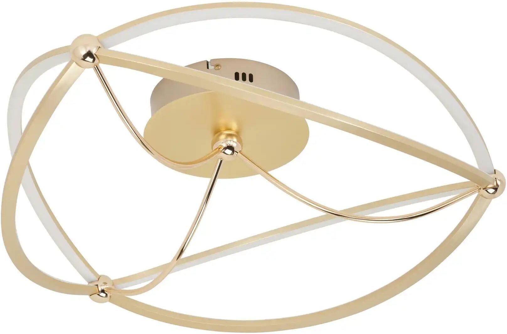 Trio LED-Deckenleuchte  messing-matt  geschwungen ´groß´  Charivari ¦ gold ¦