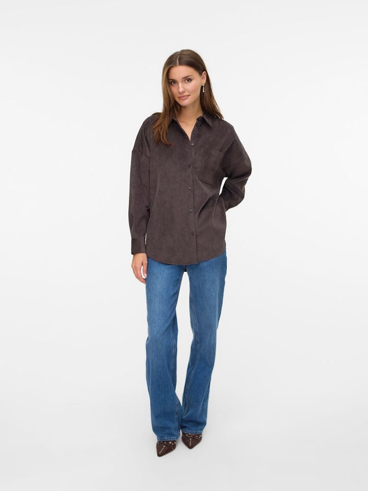 Vero Moda Cordhemd in Braun - XS