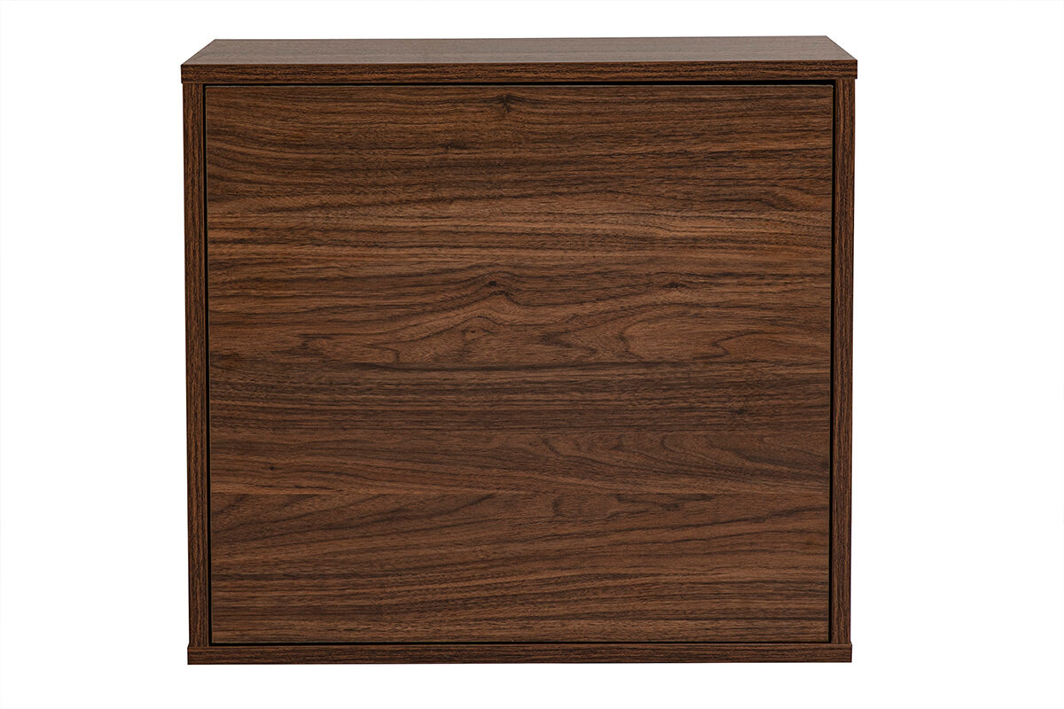 Miliboo Wandaufbewahrung in dunkler Holzoptik Nussbaum L55 cm FLEXO