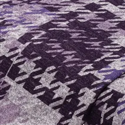 Feinstrick "Hahnentritt", lila-color