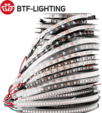 Inspire Picks PixelFlow WS2812B RGB Individually Addressable LED Strip DC5V ws2812b Black Pcb 2m 100 Ip30