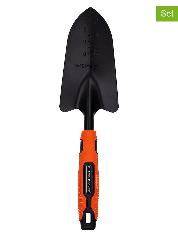 Black & Decker 2er-Set: Gartenschaufeln in Schwarz/ Orange - onesize