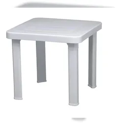 Beistelltisch 47x47 Andorra garbar Kunststoff Weiß
