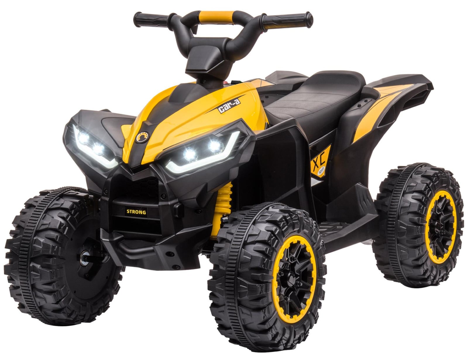 HOMCOM Elektrische Quad voor kinderen, 12V kinderquad met 35W motor en USB-aansluiting