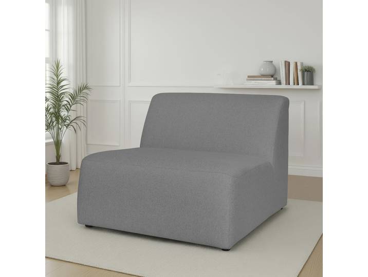 Sofa-Mittelelement OTTO HOME Koa, Sofamodul, passend zur Serie KOA , grau, B:90cm H:73cm T:98cm, 62% Polypropylen, 32% Polyester, Polsterelemente, in Webstoff, weicher Lounge-Sitzkomfort