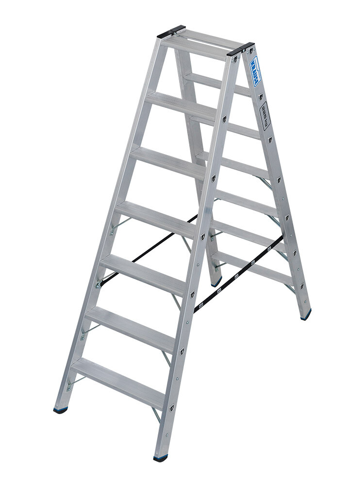 KRAUSE STABILO Stufen-DoppelLeiter / 2x7 Stufen / Schwerlastleiter / gemäß TRBS 2121-2 - Art-Nr: 135148