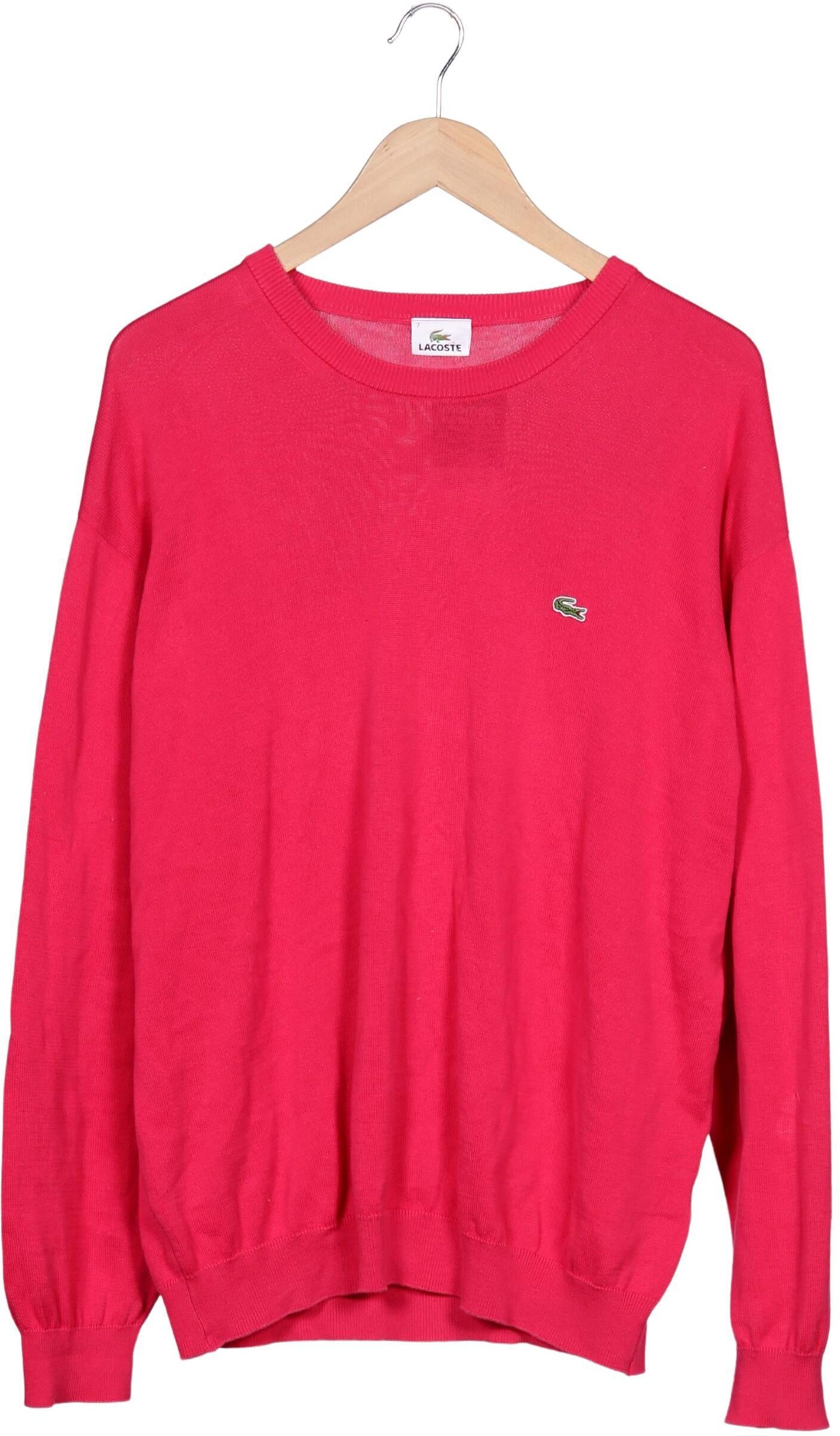Lacoste Herren Pullover, Pink, Gr. XXL (Lacoste 7), Baumwolle - Second Hand