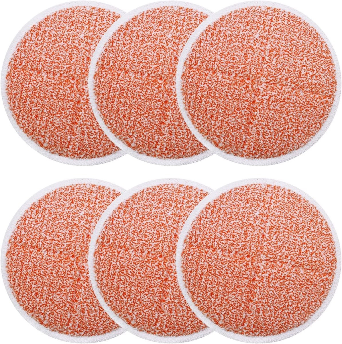 Set van 6 Spinwave reservepads compatibel met Bissell Spinwave 2124 2039 serie: zware schuurpads