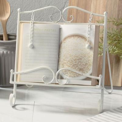 Tripar International Inc Townsend Cookbook Stand Antique White , Antique White