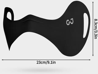 Daily Deals Depot UVShield Pro Cooling Face Mask Sun Protection For Cycling, Hiking & Outdoor Sports black