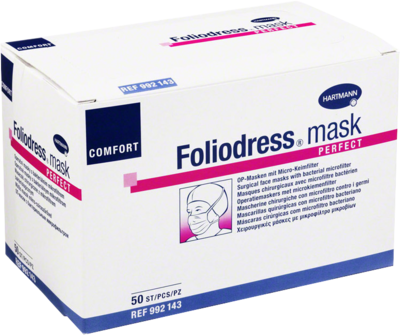 PAUL HARTMANN AG FOLIODRESS mask Comfort perfect OP-Maske grün 50 St 02845552