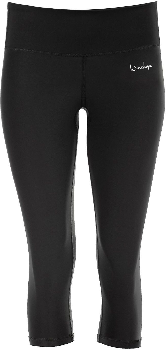 Leggings WINSHAPE "AEL202", Damen, Gr. M, Normalgrössen, schwarz, 80% Polyester, 20% Elasthan, Hosen Leggings, Capri-Leggings mit Anti-Rutsch-Effekt schwarz M, Normalgrössen