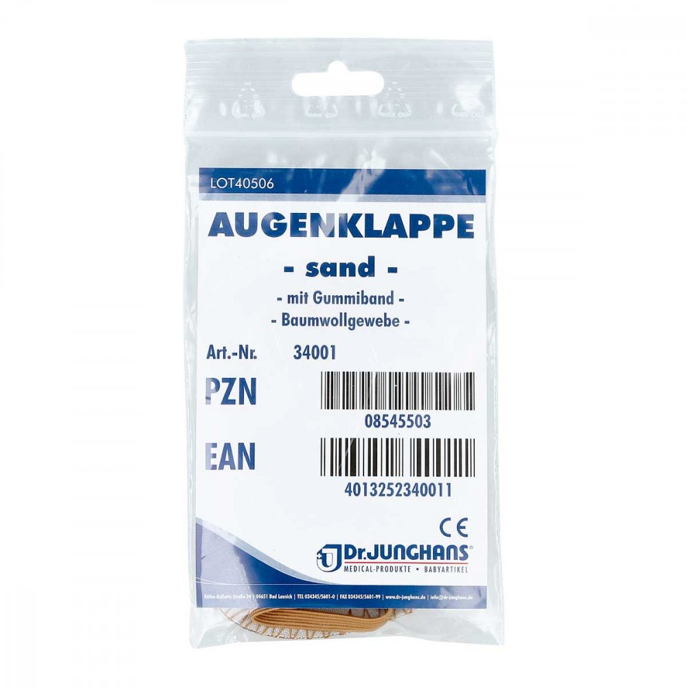 Dr. Junghans Medical GmbH Augenklappe mit Gummiband sand 08545503
