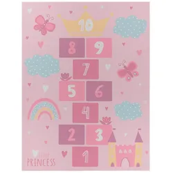 KINDERTEPPICH Herz Pink 200 x 200 cm