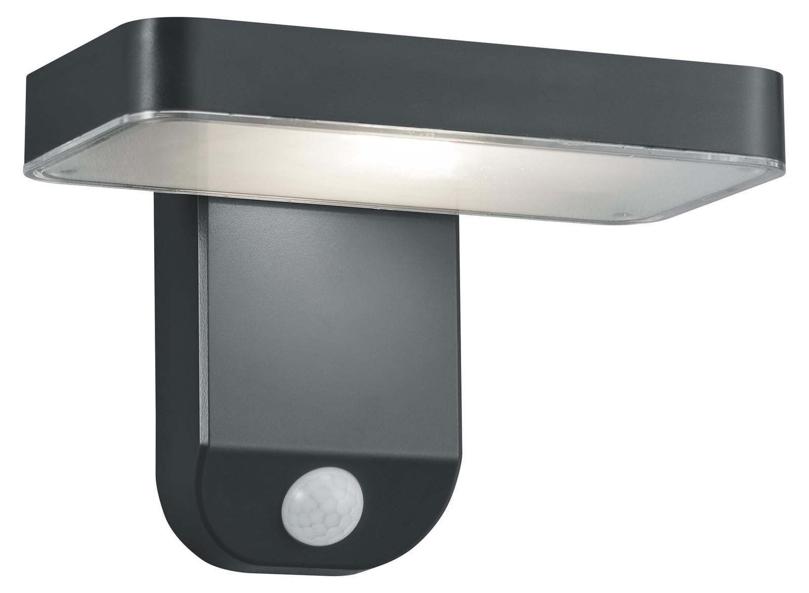 Reality Leuchten Esquel LED Solar buitenwandlamp met bewegingsmelder, antraciet/grijs