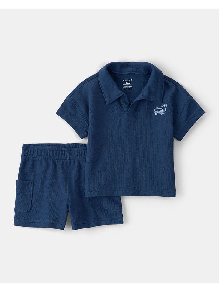 carter's 2tlg. Outfit in Dunkelblau - 80