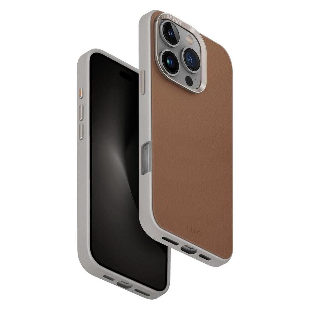 Uniq Lyden DS iPhone 16 Pro 6.3" Magclick Charging Case Caramel/Caramel-Ivory (Apple iPhone 16 Pro) (Uni001421-0)
