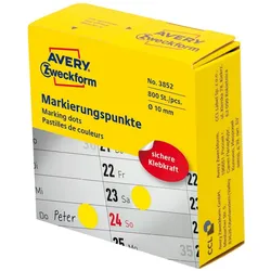 Avery, Etiketten, Markierungspunkte