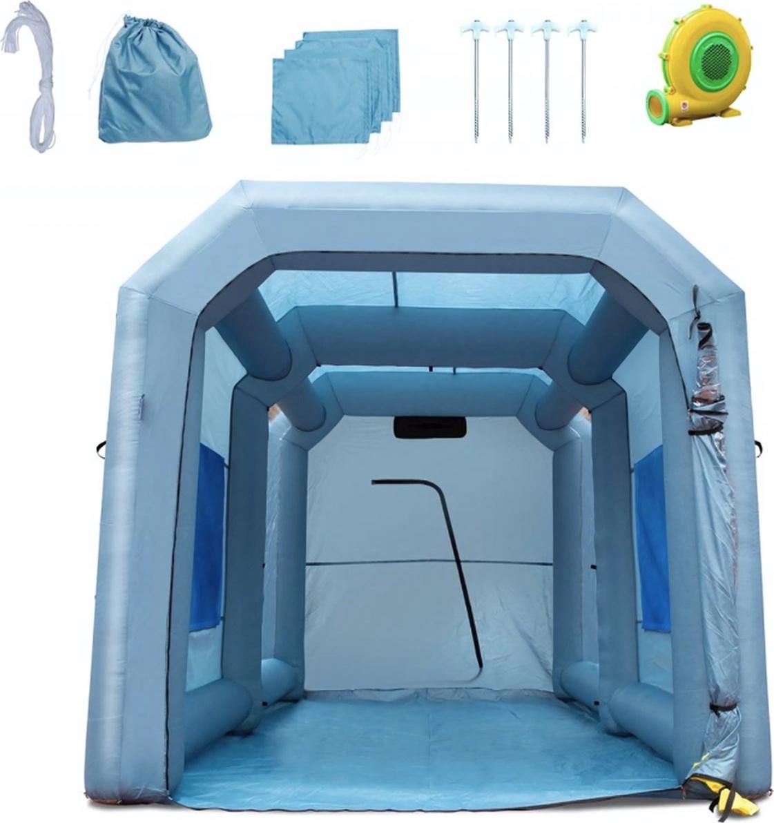 Tragbare Airbrush Sprühkabine - Aufblasbare Spray Booth - Faltbare Lackierzelt für Außenprojekte