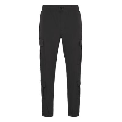 Jogginghose PLEIN SPORT "Jogginghose", Herren, Gr. 4XL, US-Größen, schwarz (02, schwarz), Obermaterial: 89% Polyamid, 11% Elasthan, Hosen Jogginghose