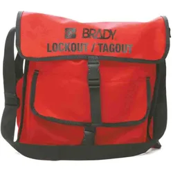 Brady, Zubehör Arbeitsschutz, Lockout- Rote Umhängetasche, Nylon, Rot, 350 x 380 x 100 mm (1 Stück)