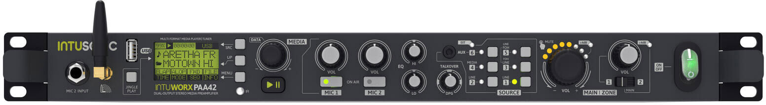 Intusonic Paa42+ Dual Output Stereo Media Vorverstärker