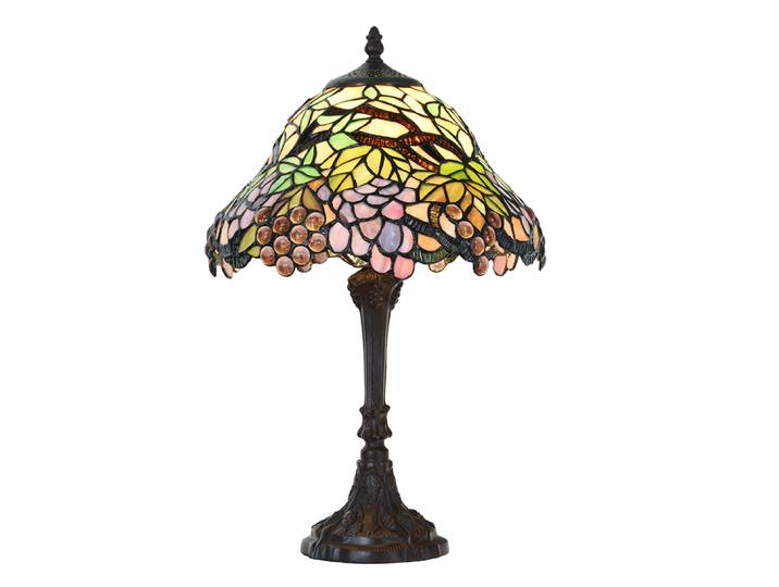 Stehlampe Tiffany-Stil Glasmosaik 30x48 cm bunt LumiLamp