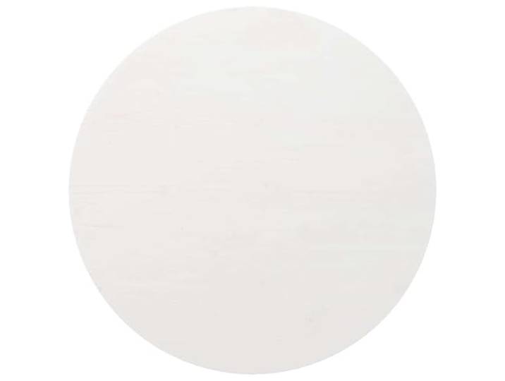 PTUGUOF Tischplatte Weiß Ø80x2,5 cm Massivholz Kiefer Rund, Robust, Pflegeleicht, Für Ess- Und Couchtische, Innenbereich