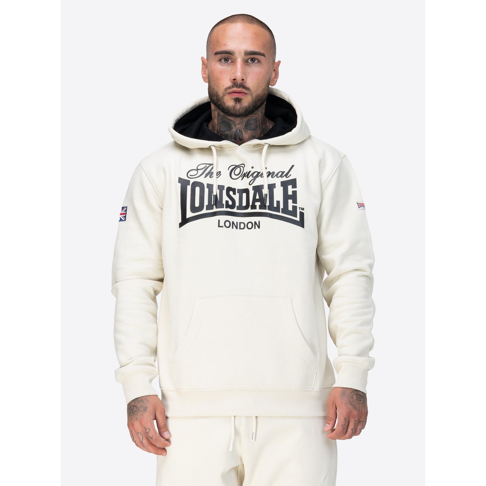 Lonsdale Herren Kapuzensweatshirt normale Passform ATHERTON