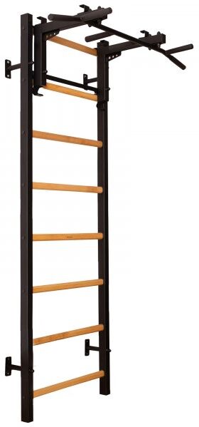 BenchK 200 Black + Steel Pull Up Bar/BB Holder