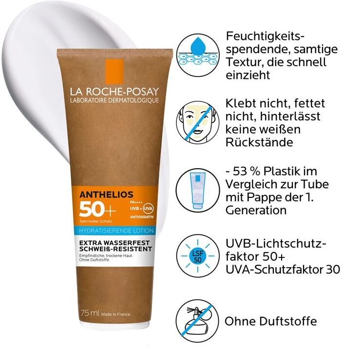 La Roche-Posay Roche-Posay Anthelios hydratis.Mil.LSF 50+ Papptub 250 ml Milch