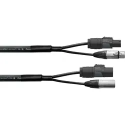 CPH1,5D15PWR125T - CORDIAL Strom- und DMX-Hybridkabel, 1,50m
