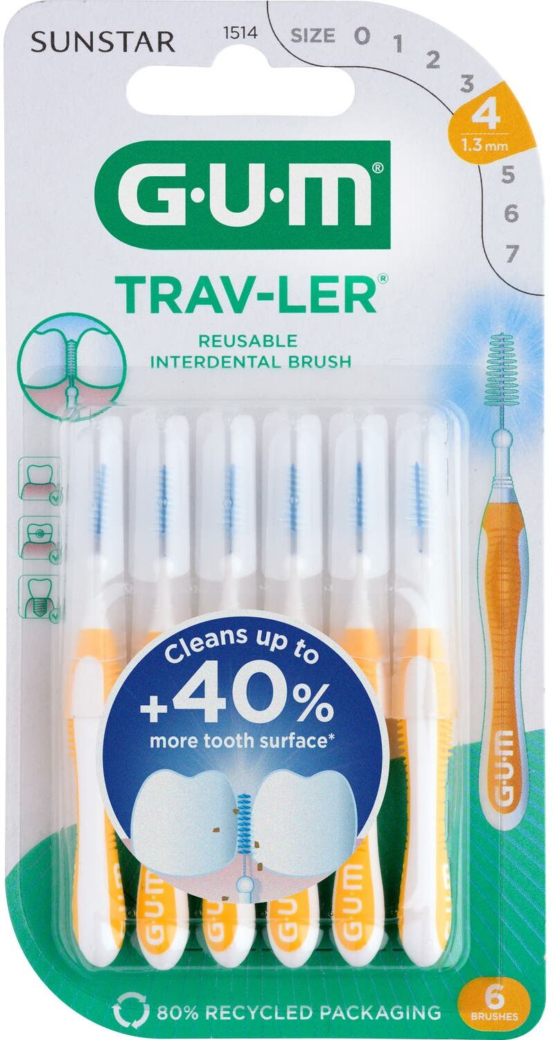 Gum Trav-Ler Cepillo Interdental 1.3mm 6uds