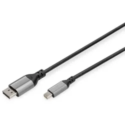 Digitus 8K DisplayPort Adapterkabel, mini-DP auf DP
