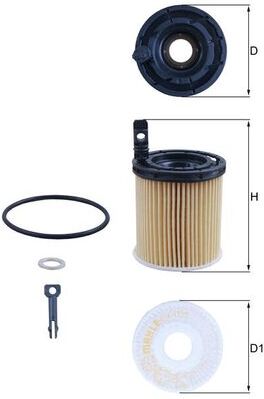Mahle Ölfilter Ox1121d Filtereinsatz 70mm Für Kia